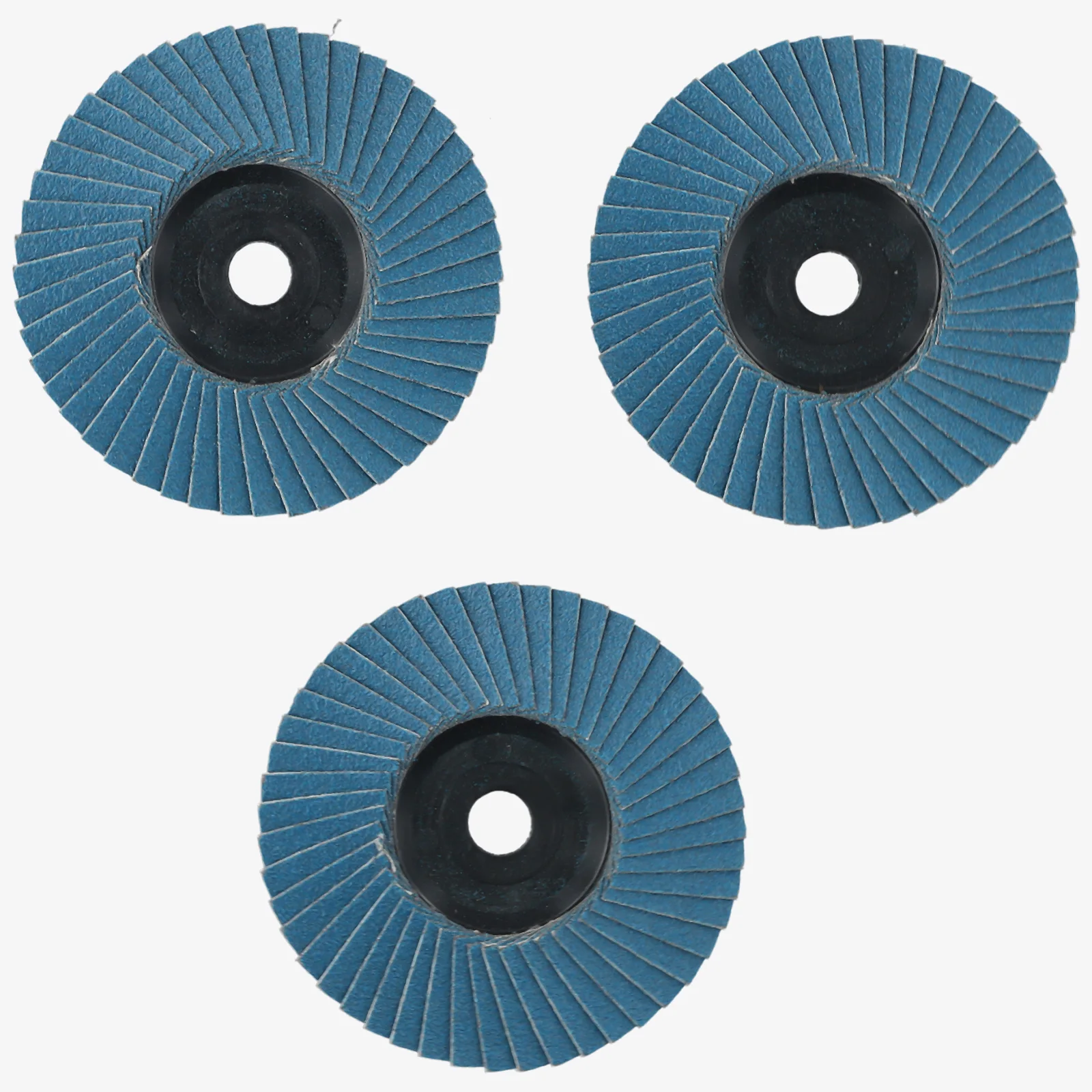 

Durable High Quality Grinding Wheel Power Tool 3pcs 75mm Blue DIY Flap Discs Grinding Wheels Hard-wearing Metal Grind