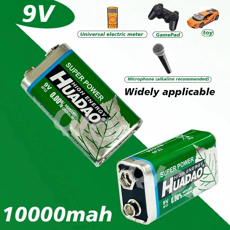 9V10000 MAh Carbon Dry Battery, 6F22 Remote Control, Wireless Microphone, Smoke Alarm and Other Remote Controls Free Shipping
9V10000 MAh Carbon Dry Battery, 6F22 Remote Control, Wireless Microphone, Smoke Alarm and Other Remote Controls Free Shipping