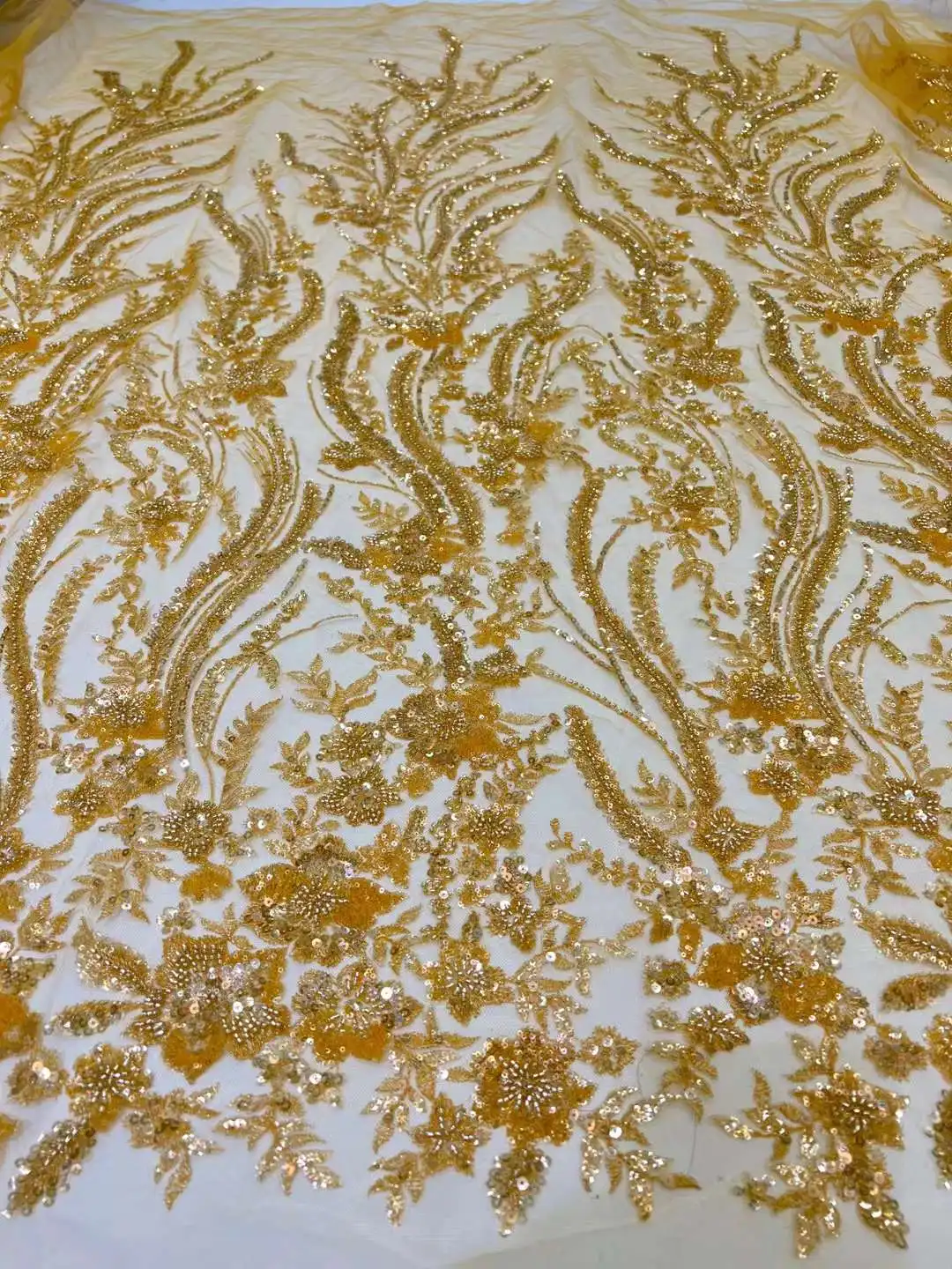 High quality Beaded fabirc French mesh tulle lace Sequin Nigeria fabric lace for sewing evening dress wedding dress
High quality Beaded fabirc French mesh tulle lace Sequin Nigeria fabric lace for sewing evening dress wedding dress