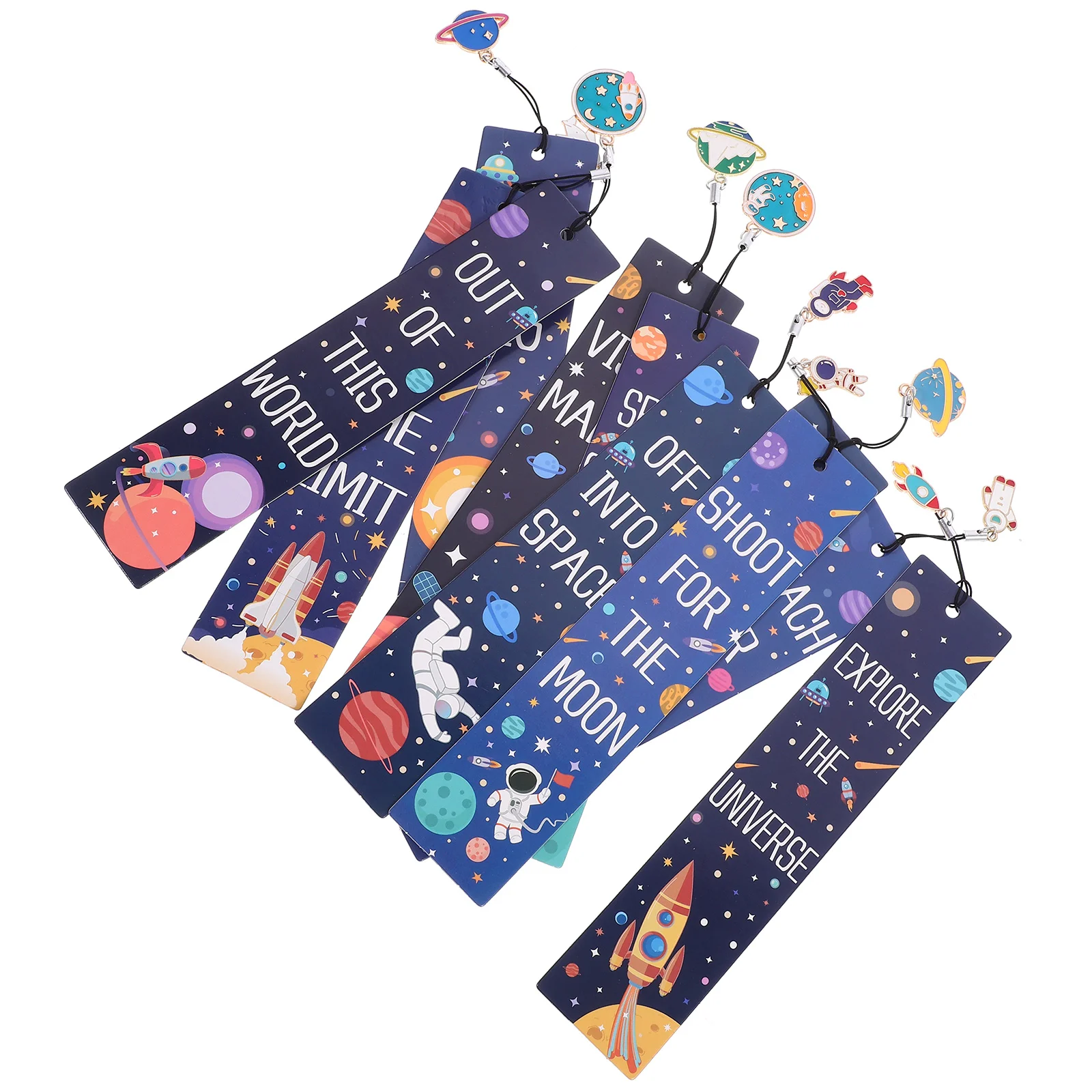 10 Pcs Space Bookmark Themed Party Favors Cool Bookmarks for Kids Gifts Fun Boy Portable
10 Pcs Space Bookmark Themed Party Favors Cool Bookmarks for Kids Gifts Fun Boy Portable