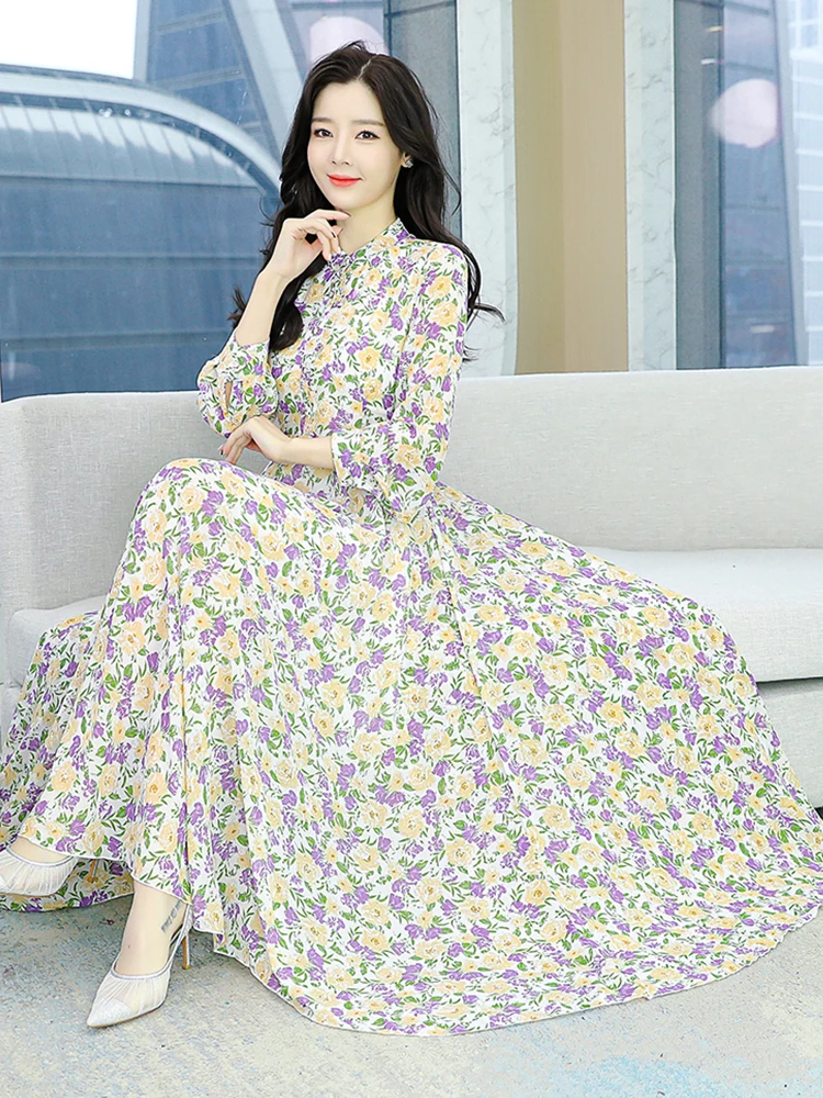 Spring Chiffon Casual Long Sleeve Elegant Dress Women Fashion Beach Boho Floral 2023 Midi Luxury Chic Party Prom Evening Dresses
Spring Chiffon Casual Long Sleeve Elegant Dress Women Fashion Beach Boho Floral 2023 Midi Luxury Chic Party Prom Evening Dresses