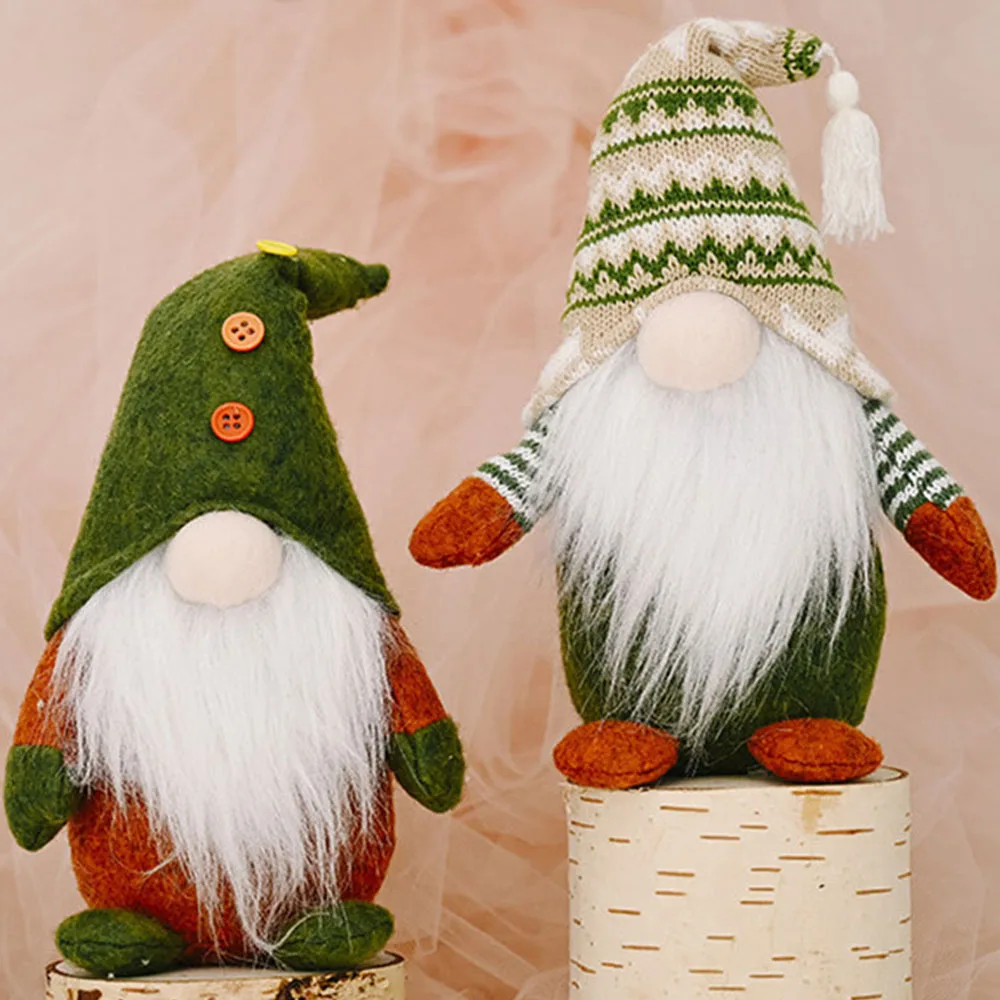 1/2pc Christmas Decor Plush Swedish Doll Green Faceless Dwarf Gnome Santa Elf Doll Ornaments New Year Xmas Party Home Decoration
1/2pc Christmas Decor Plush Swedish Doll Green Faceless Dwarf Gnome Santa Elf Doll Ornaments New Year Xmas Party Home Decoration