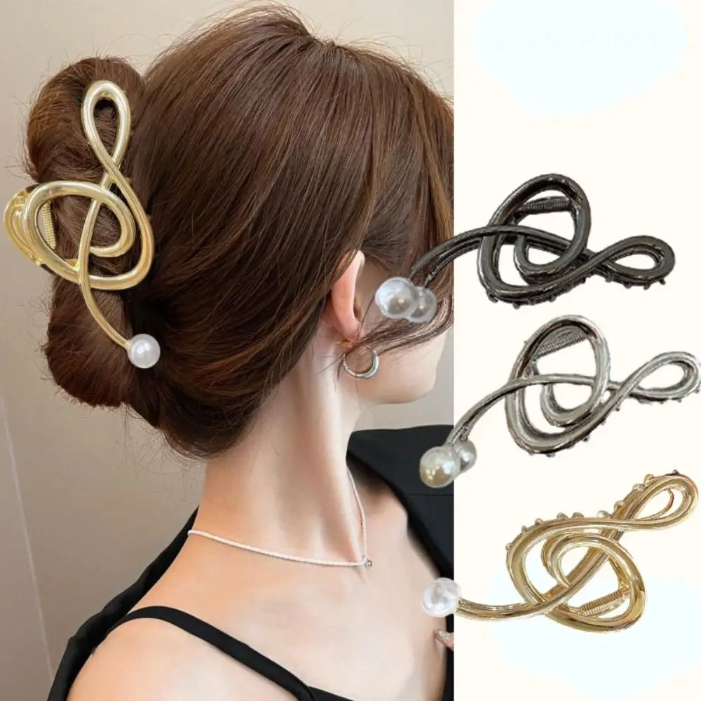 Large Women Hair Clip Elegant Note Shape Silver Gold Hair Claw Hair Accessories Metal Pearl Grabber Clip
Large Women Hair Clip Elegant Note Shape Silver Gold Hair Claw Hair Accessories Metal Pearl Grabber Clip