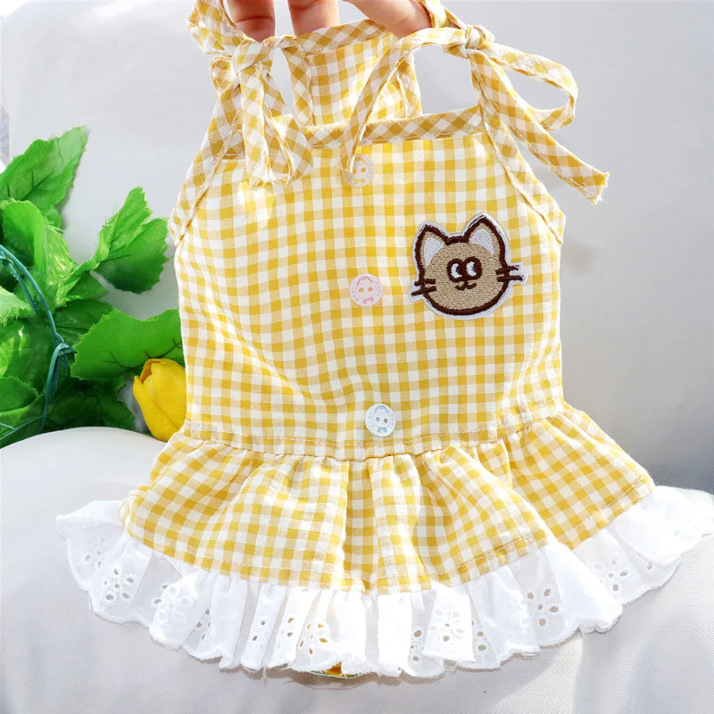 Puppy Princess Dress Spring Summer Sweet Plaid Skirt Cat Fashion Catoon Vest Small Dog Cute Desinger Clothes Yorkshire Maltese
Puppy Princess Dress Spring Summer Sweet Plaid Skirt Cat Fashion Catoon Vest Small Dog Cute Desinger Clothes Yorkshire Maltese