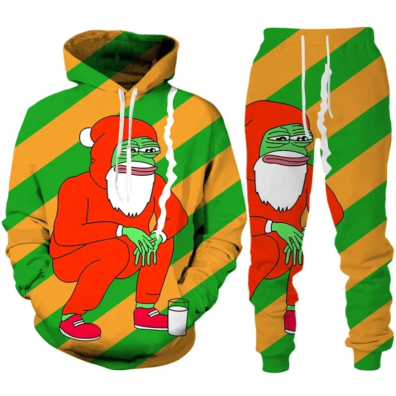 Christmas Santa Claus 3D Print Man Woman Hoodie + Pants 2pcs Sets New Year Holiday Party Casual Oversized Pullover Tracksuit Set
Christmas Santa Claus 3D Print Man Woman Hoodie + Pants 2pcs Sets New Year Holiday Party Casual Oversized Pullover Tracksuit Set