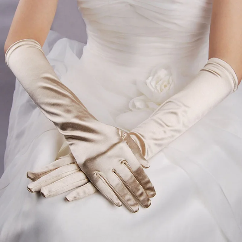 Korean Women Christmas Solid Color Wedding Dress Long Satin Elastic Etiquette Gloves Winter Warm Full Finger Driving Glove
Korean Women Christmas Solid Color Wedding Dress Long Satin Elastic Etiquette Gloves Winter Warm Full Finger Driving Glove