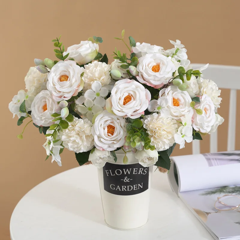 Artificial Flowers Artificial Natural Rose Bouquet Wedding Party Hand Bouquet Home Living Room Decoration Bouquet Home Decor
Artificial Flowers Artificial Natural Rose Bouquet Wedding Party Hand Bouquet Home Living Room Decoration Bouquet Home Decor