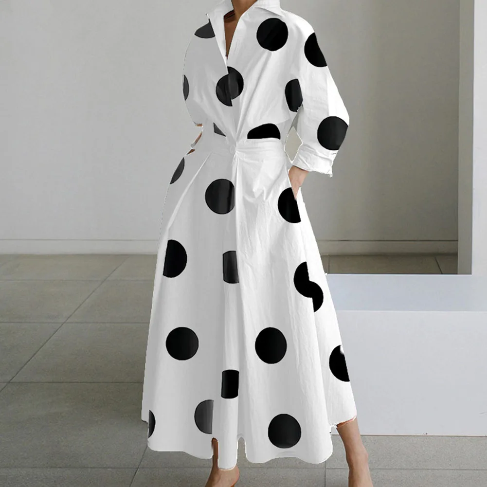 Fashion Women Dress Long Length Sleeve V-Neck Dress Business Belt Women'S Dress Women'S Summer Dresses Casual
Fashion Women Dress Long Length Sleeve V-Neck Dress Business Belt Women'S Dress Women'S Summer Dresses Casual
