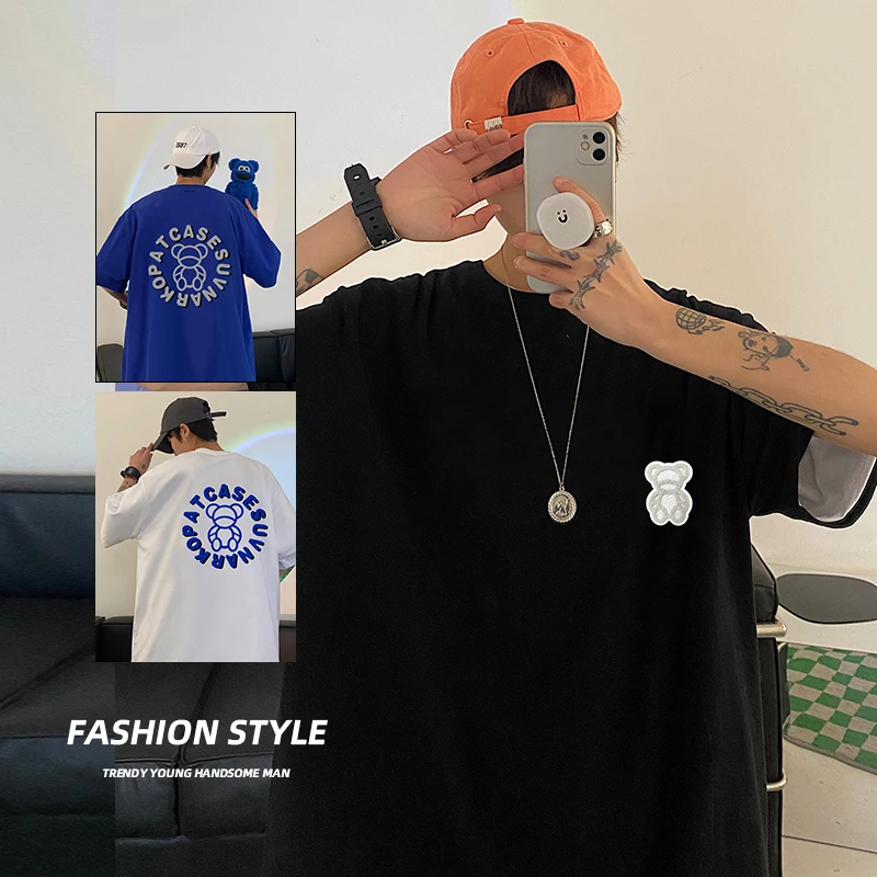 Men T Shirts Gradient Letter Print Short-Sleeve High Street Loose Cotton Fashion Y2k Tshirt Oversized Summer Футболка Оверсайз
Men T Shirts Gradient Letter Print Short-Sleeve High Street Loose Cotton Fashion Y2k Tshirt Oversized Summer Футболка Оверсайз
