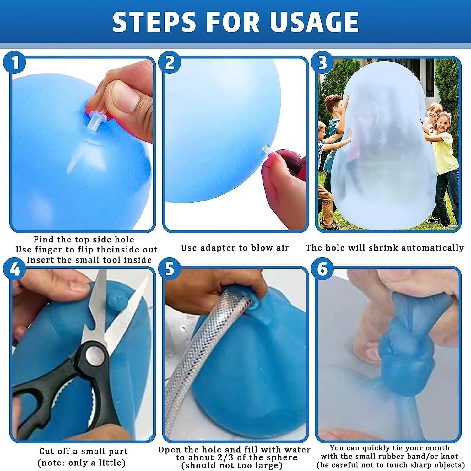 Super Magic Bubble Balls, Inflatable Water Ball, Transparent Bouncy Balloons, Water Fun for Outdoor Play,Pool party gift Super Magic Bubble Balls, Inflatable Water Ball, Transparent Bouncy Balloons, Water Fun for Outdoor Play,Pool party gift