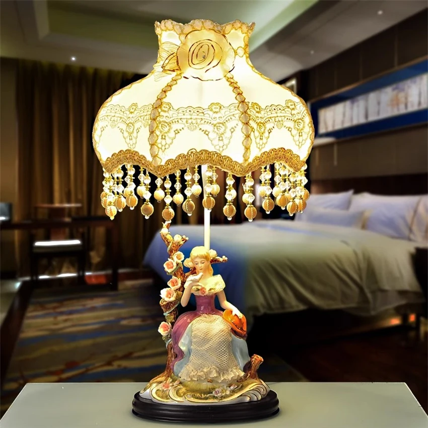 Lace cloth ceramic princess table lamps wedding table lights living room bedroom bedside lamp luxury gift decoration lighting
Lace cloth ceramic princess table lamps wedding table lights living room bedroom bedside lamp luxury gift decoration lighting