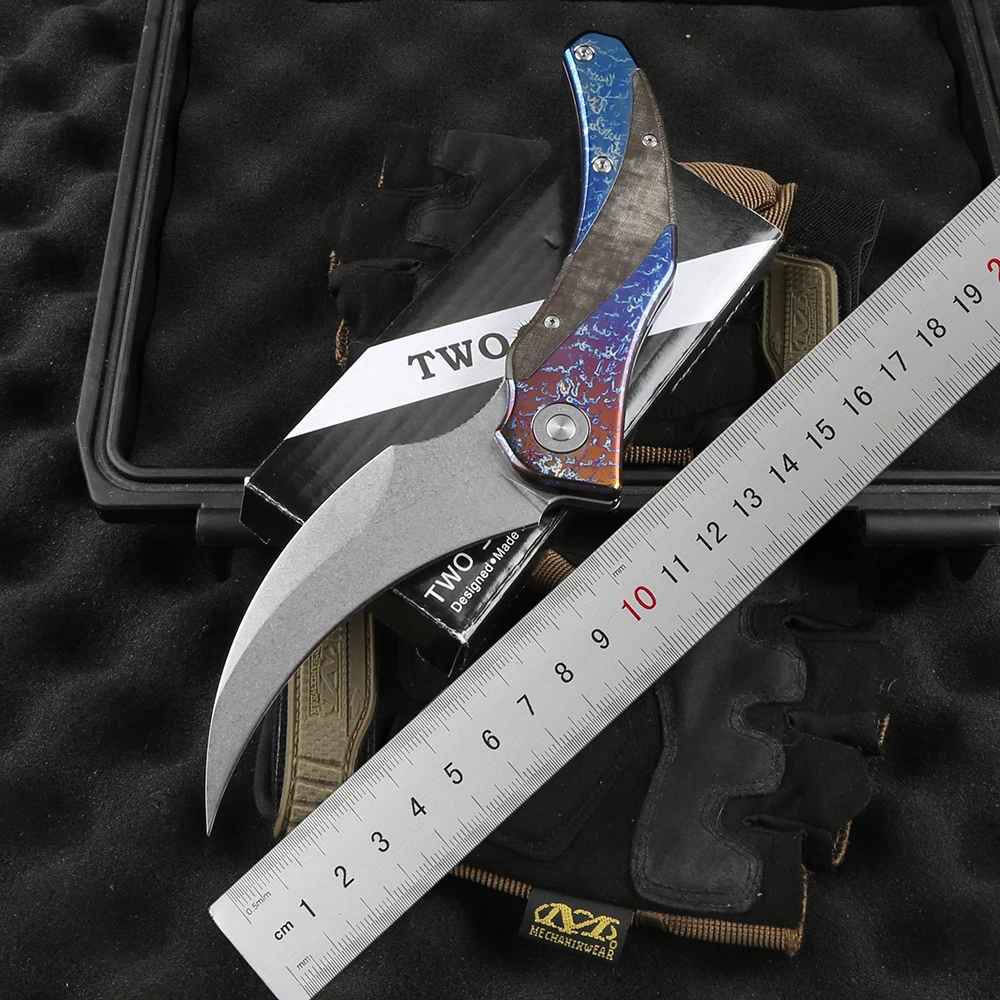 TWO SUN TS348 Folding Knife D2 Blade Tactical Titanium Alloy Handle Camping Outdoor Survival EDC Tools
TWO SUN TS348 Folding Knife D2 Blade Tactical Titanium Alloy Handle Camping Outdoor Survival EDC Tools