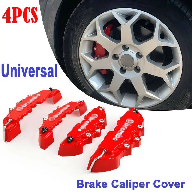 3D Style Car Universal Disc Brake Caliper Covers Front & Rear Kit 4pcs Red Color
3D Style Car Universal Disc Brake Caliper Covers Front & Rear Kit 4pcs Red Color
