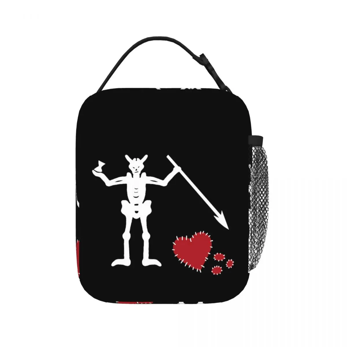 

Broken Hearted Blackbeard's Flag Insulated Lunch Bags Picnic Bags Thermal Cooler Lunch Box Lunch Tote for Woman Children School