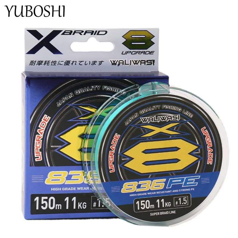 YUBOSHI New 12.34lb-27.99lb Saltwater PE Japanese Braided Line 150M8 Strands Smooth High Toughness Fishing Line
YUBOSHI New 12.34lb-27.99lb Saltwater PE Japanese Braided Line 150M8 Strands Smooth High Toughness Fishing Line