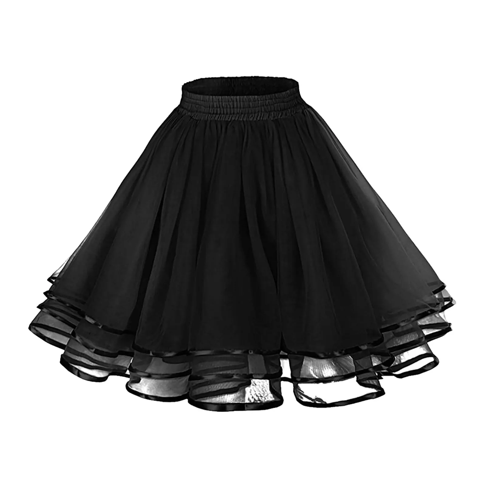 

A-line Skater Versatile Women's Stretchy Mini Flared Casual Skirt Skirt Corset Skirt High Waist