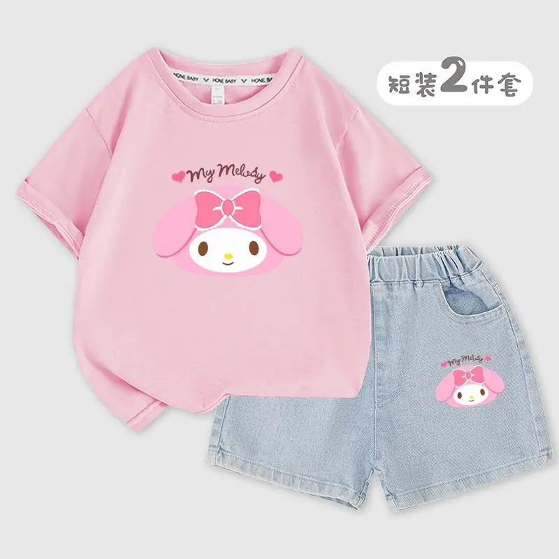 My Melody Anime Kawaii Sanrio Summer Children Short Sleeve Shirt Cute Cartoon Hooded Pants Two-Piece Set Kids Gifts
My Melody Anime Kawaii Sanrio Summer Children Short Sleeve Shirt Cute Cartoon Hooded Pants Two-Piece Set Kids Gifts