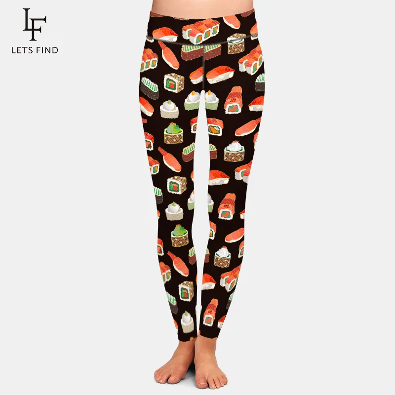 LETSFIND New Design 3D Sushi Print Women High Waist Leggings Elastic Workout Fitness Slim Black Leggings
LETSFIND New Design 3D Sushi Print Women High Waist Leggings Elastic Workout Fitness Slim Black Leggings