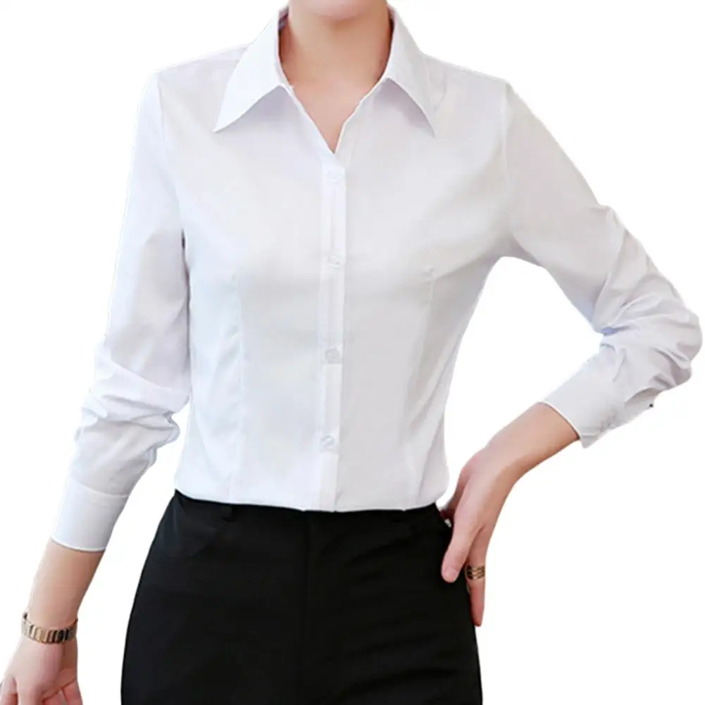 Shirt Tops Anti-exposure Bottoming Women's Shirts Button Long Sleeves Casual For Students For Women Ladies Shirts
Shirt Tops Anti-exposure Bottoming Women's Shirts Button Long Sleeves Casual For Students For Women Ladies Shirts