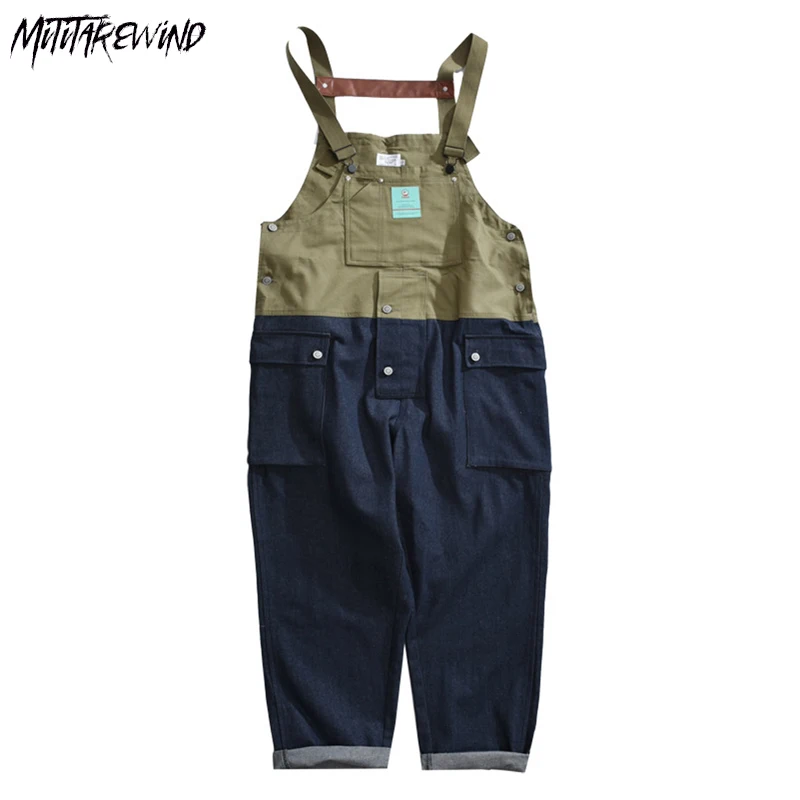 High Street Color-blocking Overalls Jumpsuit Men Wide Leg Loose Suspenders Workwear Daddy Pants Denim Trousers Men Clothing 2023
High Street Color-blocking Overalls Jumpsuit Men Wide Leg Loose Suspenders Workwear Daddy Pants Denim Trousers Men Clothing 2023
