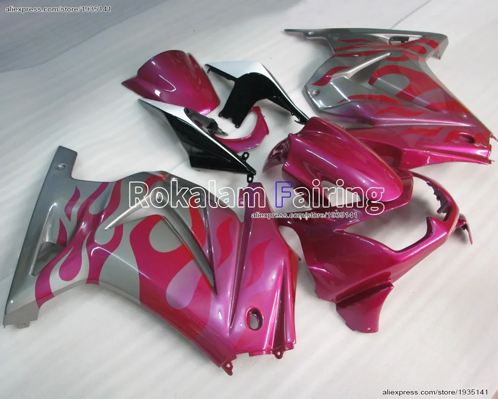 

Hot Sales,For Kawasaki ABS Fairings Ninja ZX 250R ZX250 2008-2012 Purple Grey Body Kit EX250 08 09 10 11 12 (Injection molding)