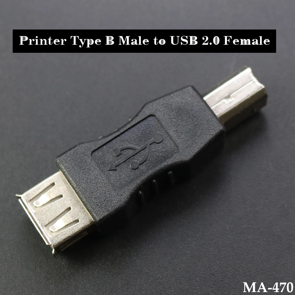 1pcs High Speed USB 2.0 Type A Female to Type B Male USB Printer Scanner Adapter Data Sync Coupler Converter Connector 
1pcs High Speed USB 2.0 Type A Female to Type B Male USB Printer Scanner Adapter Data Sync Coupler Converter Connector