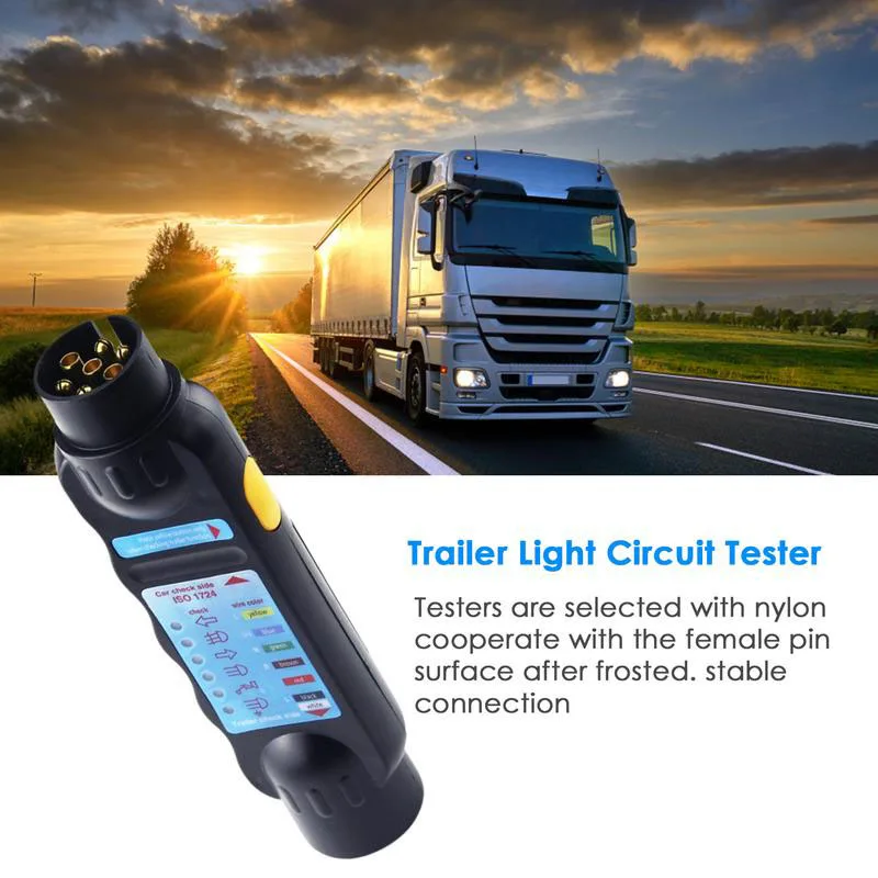 12 v 7 pin trailer socket tester car socket cable wiring tester resistance trailer connection diagnostic tool connector logger
12 v 7 pin trailer socket tester car socket cable wiring tester resistance trailer connection diagnostic tool connector logger