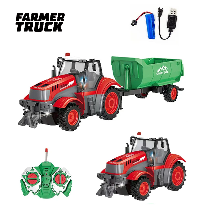 1: 24 4CH RC Car Alloy Farmer Truck Tractor Transport Truck Agricultural Engineering Vehicle Series Kids Toys Gifts
1: 24 4CH RC Car Alloy Farmer Truck Tractor Transport Truck Agricultural Engineering Vehicle Series Kids Toys Gifts