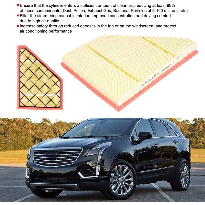 

Car Cabin Air Filter Anti-Pollen Dust Replacement Part Car Accessories Air Intake Filter for Cadillac A3212C 23321606