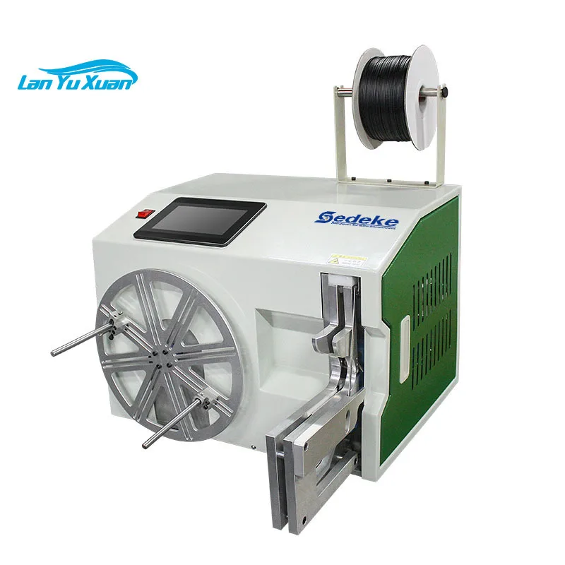 

Data Wire Power Cable Winding And Tying Machine Automatic Wire coiling Machine Electric Wire Binding Banding Machine