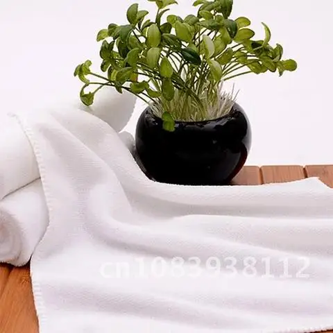 

5 pieces/set Soft White Microfiber Fabric Face Towel Hotel Bath Towel Hand Towels Wash Cloths Portable Terry Towel