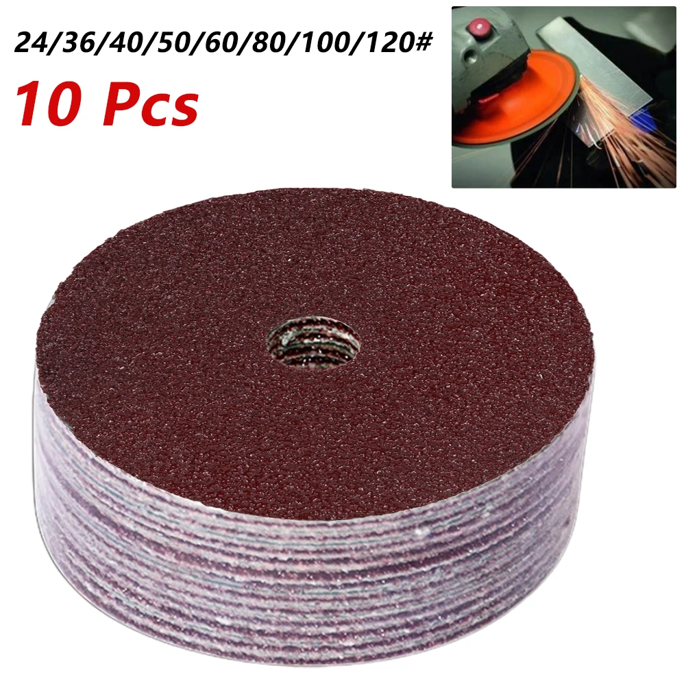 10pcs 4 Inch Resin Fiber Discs Grinding Sanding Discs 24-120 Grit Sanding Paper Sanding For Angle Grinder Rotary Abrasive Tools
10pcs 4 Inch Resin Fiber Discs Grinding Sanding Discs 24-120 Grit Sanding Paper Sanding For Angle Grinder Rotary Abrasive Tools