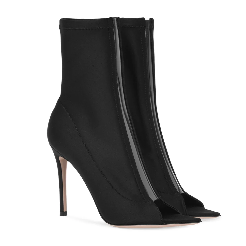 2023 Autumn Black Ladies Ankle Boots Stiletto High Heels Zapatillas De Mujer Pointed Open Toe Botas Feminino Slip-On Women Shoes
2023 Autumn Black Ladies Ankle Boots Stiletto High Heels Zapatillas De Mujer Pointed Open Toe Botas Feminino Slip-On Women Shoes