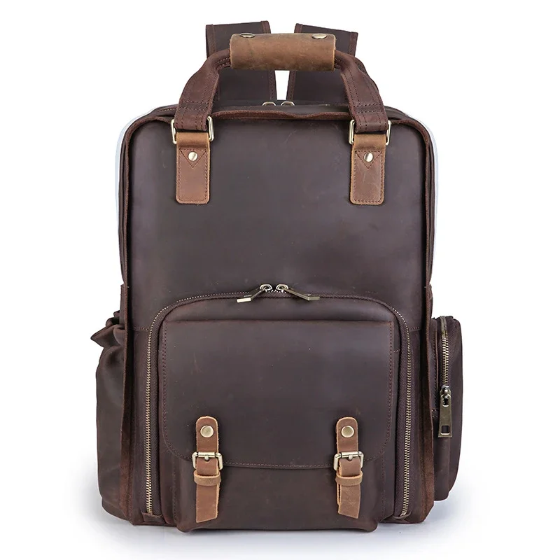 Vintage Men Women Camera Bags Genuine Leather Photography Bag Outdoor Wear-resistant Real Leather Big Camera Photo Lens Backpack
Vintage Men Women Camera Bags Genuine Leather Photography Bag Outdoor Wear-resistant Real Leather Big Camera Photo Lens Backpack