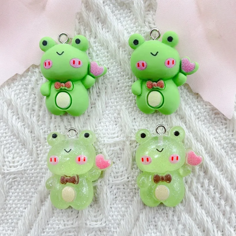 10pcs/pack Super Cute Cartoon Frog Resin Charms New Summer Earring Keychain Necklace Pendants Jewelry Making
10pcs/pack Super Cute Cartoon Frog Resin Charms New Summer Earring Keychain Necklace Pendants Jewelry Making
