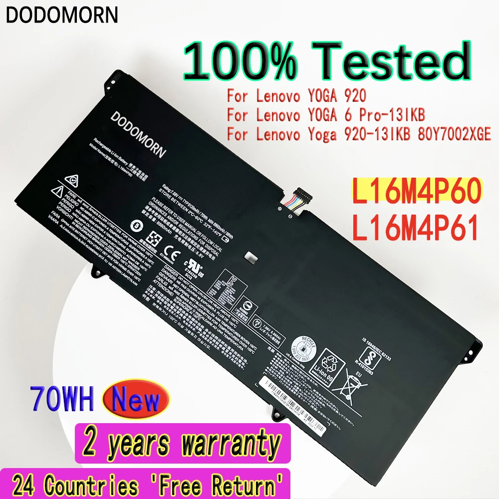 L16M4P60 New Battery For Lenovo YOGA 6 Pro-13IKB,YOGA 920,Yoga 920-13IKB 80Y7002XGE L16M4P61 Fast Delivery
L16M4P60 New Battery For Lenovo YOGA 6 Pro-13IKB,YOGA 920,Yoga 920-13IKB 80Y7002XGE L16M4P61 Fast Delivery