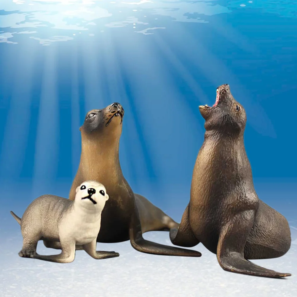 3pcs High Simulation Sea Lion Family Model Marine Organism Decoration for Children Playing
3pcs High Simulation Sea Lion Family Model Marine Organism Decoration for Children Playing