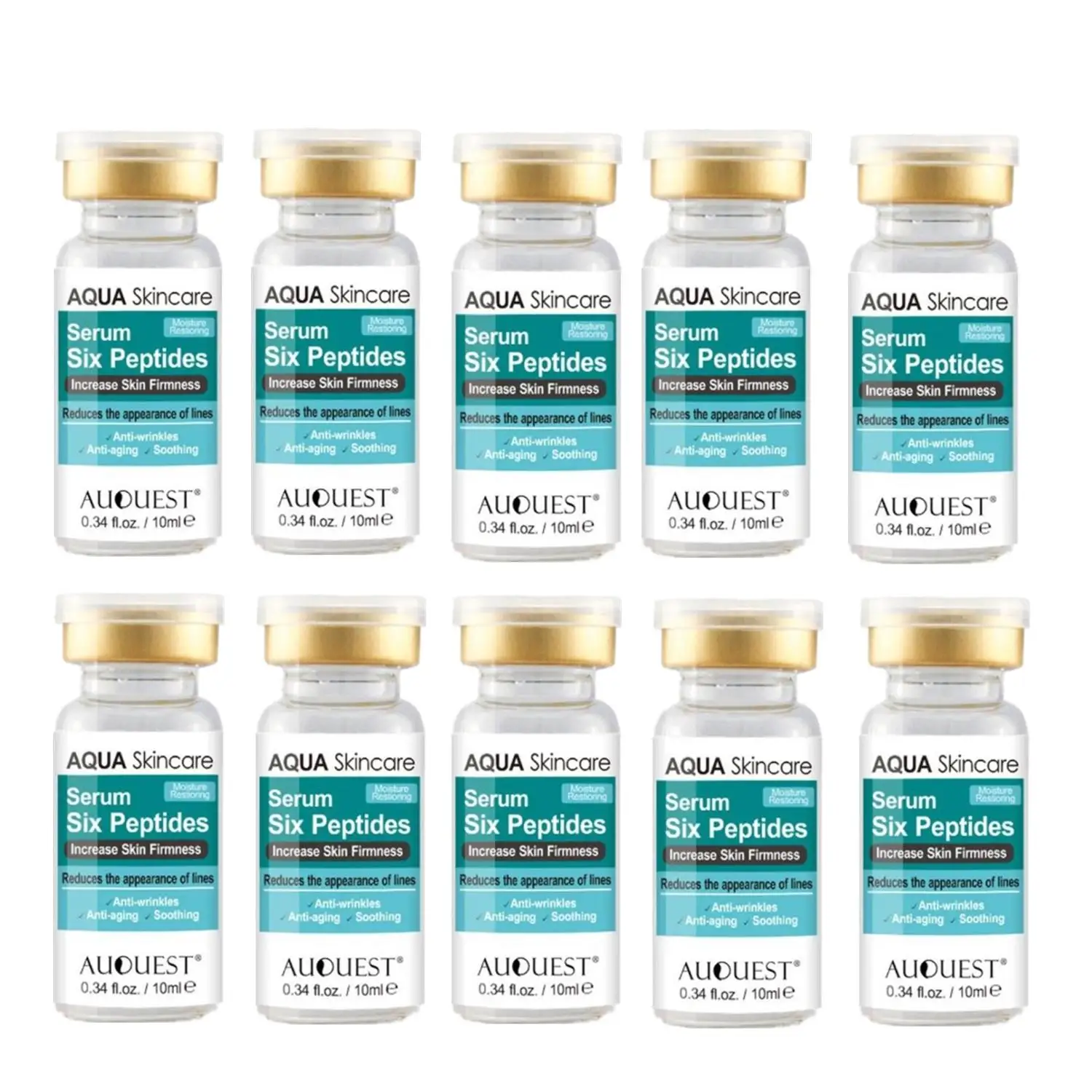 10PCS Six Peptides Serum Liquid Coenzyme Q10 Hyaluronic Acid And Anti-wrinkles VC Whitening Collagen Face Lift Skin Care Cream
10PCS Six Peptides Serum Liquid Coenzyme Q10 Hyaluronic Acid And Anti-wrinkles VC Whitening Collagen Face Lift Skin Care Cream