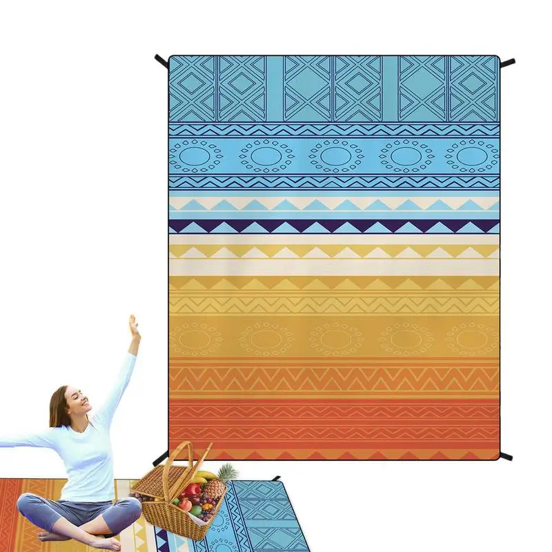 Beach Picnic Blankets Bohemian Waterproof Beach Mat Foldable Lightweight Picnic Mat With Storage Bag For Camping Garden
Beach Picnic Blankets Bohemian Waterproof Beach Mat Foldable Lightweight Picnic Mat With Storage Bag For Camping Garden