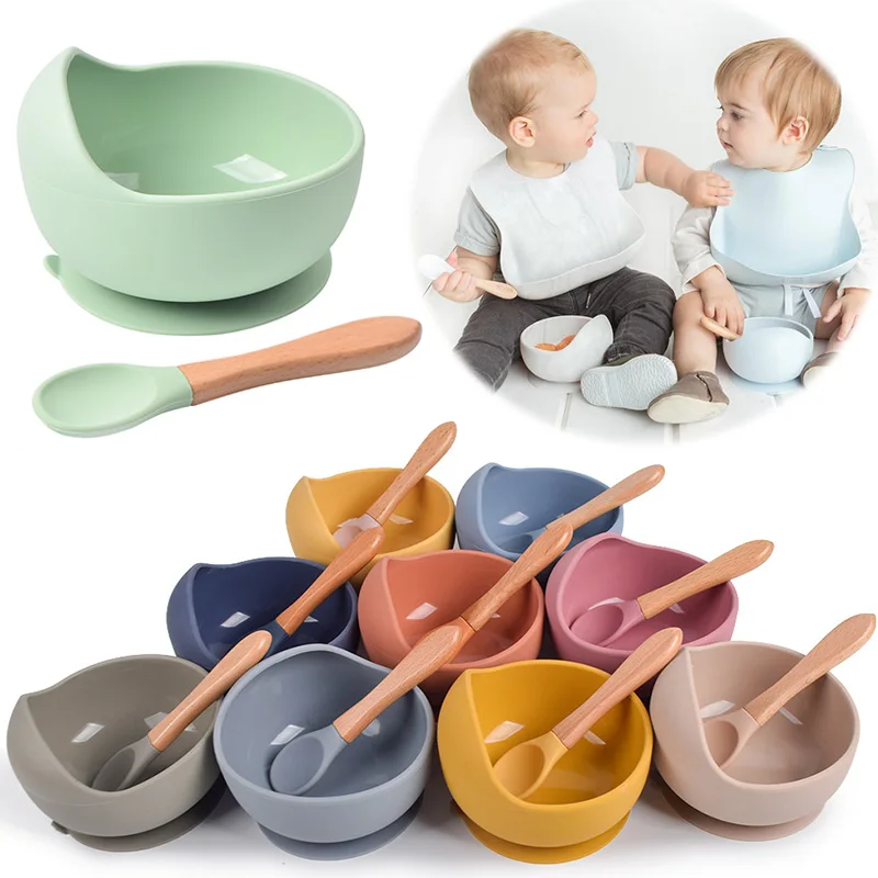 2Pcs/set Baby Silicone Complementary Food Bowl Anti-Scalding Non-Slip with Spoon Children's Sucker Bowl Baby Feeding Supplies
2Pcs/set Baby Silicone Complementary Food Bowl Anti-Scalding Non-Slip with Spoon Children's Sucker Bowl Baby Feeding Supplies