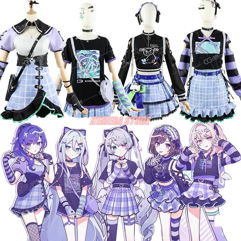 

Project Sekai Colorful Stage Cosplay Costumes Asahina Mafuyu Mizuki Yoisaki Kanade Shinonome Ena Anime Girl 25-ji Nightcord Play