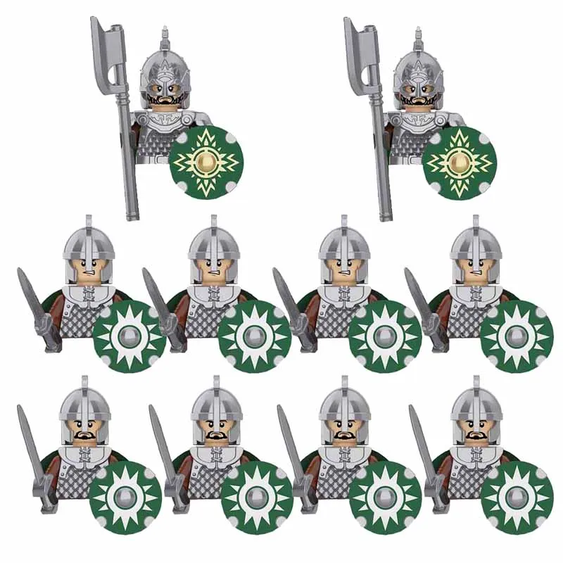 10Pcs/lots Middle Ages Ancient HanLuo Knights Military Figures Soldier Weapon Model Building Blocks Sets Childrens Toys Gifts
10Pcs/lots Middle Ages Ancient HanLuo Knights Military Figures Soldier Weapon Model Building Blocks Sets Childrens Toys Gifts