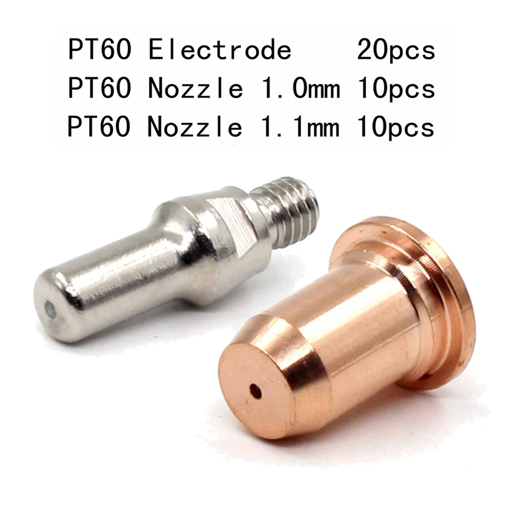40pcs Plasma Tips 1.0mm/1.1mm Electrode 52582 For IPT-60 PT60 PT40 IPT-40 Torch Plasma Torch 1.0mm Nozzle 51313 Welding Parts
40pcs Plasma Tips 1.0mm/1.1mm Electrode 52582 For IPT-60 PT60 PT40 IPT-40 Torch Plasma Torch 1.0mm Nozzle 51313 Welding Parts