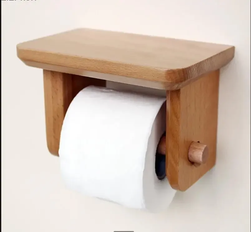 

Держатель для рулона бумаги из твердой древесины, настенный держатель для салфеток, держатели для салфеток, полки для ванной комнаты, держатель для рулона бумаги, держатели для туалетной бумаги