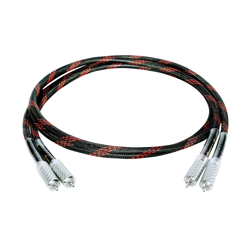 AVplay AV-0702 Audiophile High Quality Top Class Copper Planted Sliver Core RCA Cable Line Wire Carbon Fiber 1.0mm² Enough Good
AVplay AV-0702 Audiophile High Quality Top Class Copper Planted Sliver Core RCA Cable Line Wire Carbon Fiber 1.0mm² Enough Good