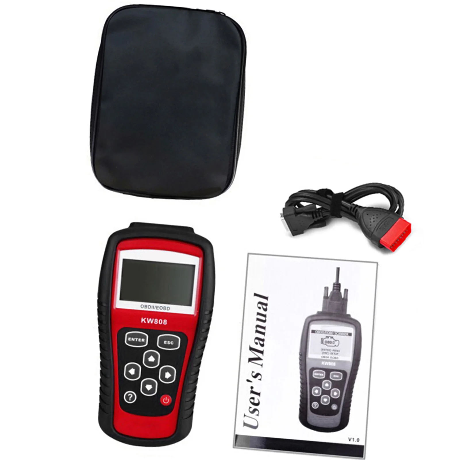 Считыватель кодов автомобилей KONNWEI OBDII / EOBD и автоматический сканер декодер обнаружения KW808
Считыватель кодов автомобилей KONNWEI OBDII / EOBD и автоматический сканер декодер обнаружения KW808
