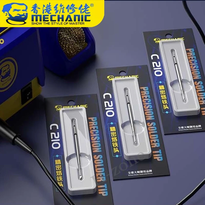 Mechanic C210 Soldering Iron Tips 210 Tips for T210-A T210-NA Sugon T26/T26D Soldering Handle Soldering Station Welding Tip 
Mechanic C210 Soldering Iron Tips 210 Tips for T210-A T210-NA Sugon T26/T26D Soldering Handle Soldering Station Welding Tip