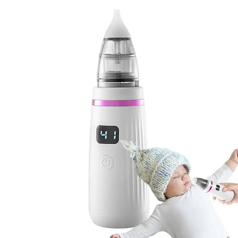 

Baby Nose Sucker Electric Adjustable 5 Levels Suction Baby Kids Quiet Nasal Aspirator For Baby Kids Helps Keep Health