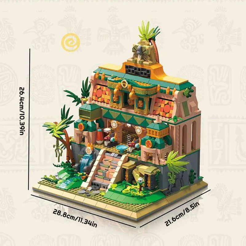 1645PCS Movie Mini Bricks Lighting Lost Temple Historic Building Architecture, House Modular Building Blocks Model Kit, Gift 1645PCS Movie Mini Bricks Lighting Lost Temple Historic Building Architecture, House Modular Building Blocks Model Kit, Gift