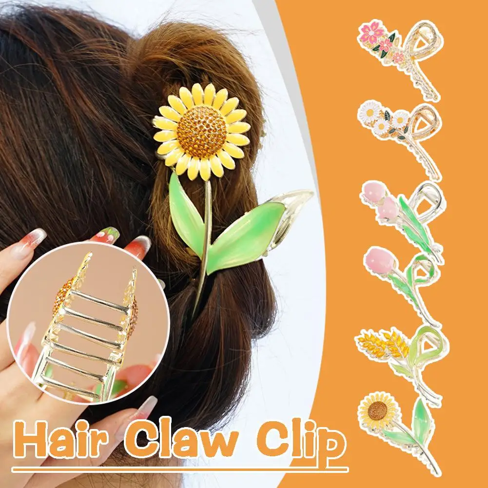 Tulip Hair Claw Clip Large Metal Sunflower Hair Claw Clips No Broken Hair Clamps Lily Flower Hair Hold Clip For Wo C1a7
Tulip Hair Claw Clip Large Metal Sunflower Hair Claw Clips No Broken Hair Clamps Lily Flower Hair Hold Clip For Wo C1a7